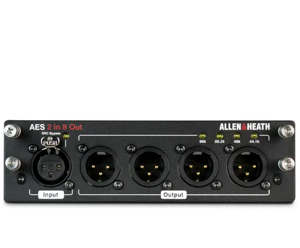 AES3 MODULE WITH 2 INPUTS X 8 OUTPUTS W/ SRC 32KHZ TO 192KHZ